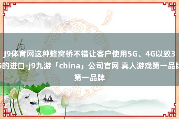 J9体育网这种蜂窝桥不错让客户使用5G、4G以致3G的进口-j9九游「china」公司官网 真人游戏第一品牌